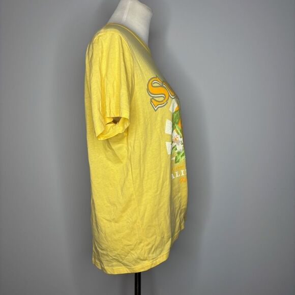 Sunkist- Yellow "Sunkist" Graphic T-Shirt - Picture 2 of 4